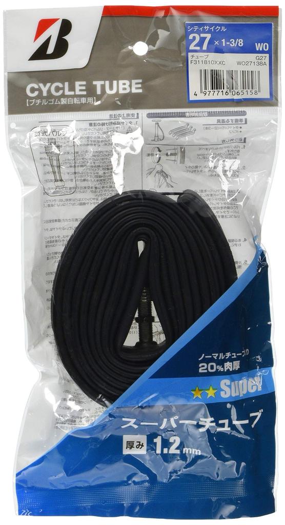 BRIDGESTONE Bicycle Super Tube Size/WO27×1-3/8 English Valve WO27138A P7105 F311810XXC