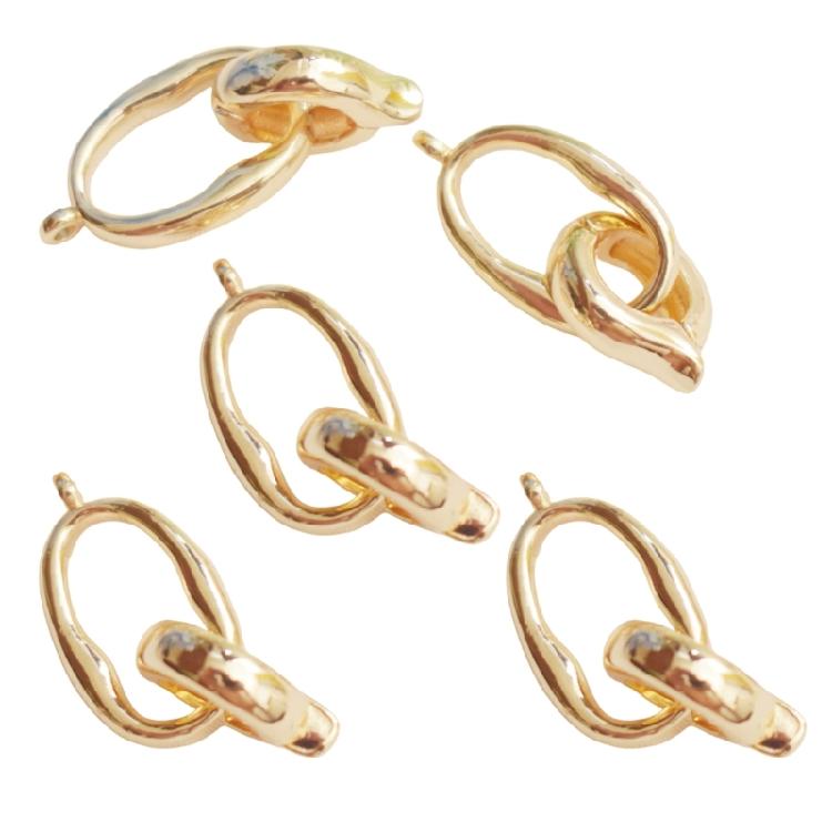 5 Pezzi Chiusure in Rame Forniture per la Creazione di Collane Estensioni Chiusure Pieghevoli Chiusure per Gioielli per Catene da Maglione