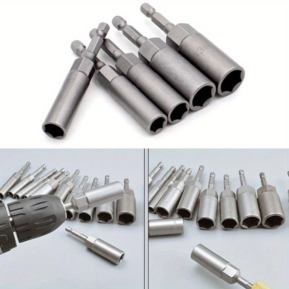 6PCS deepening sleeve wind batch sleeve head electric drill pneumatic electric screwdriver sleeve wrench hexagon nut sleeve