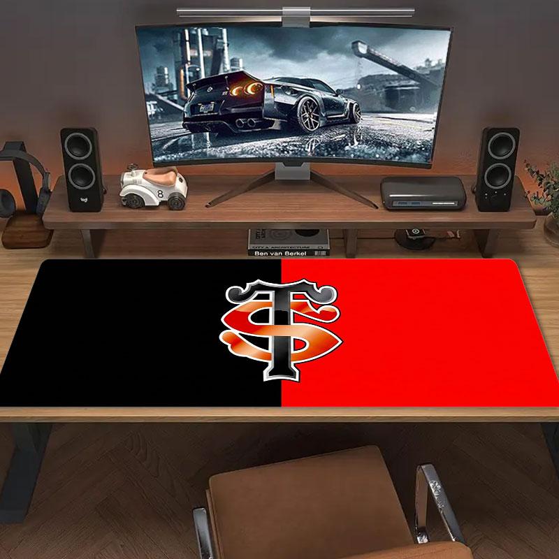 Black Symbol Large Size Mouse Pad Large Gaming Table Cushion Nonslip Laptop Tablet Big Mousepad Xxl Mat Mini Pc Playmat With Lock Edge