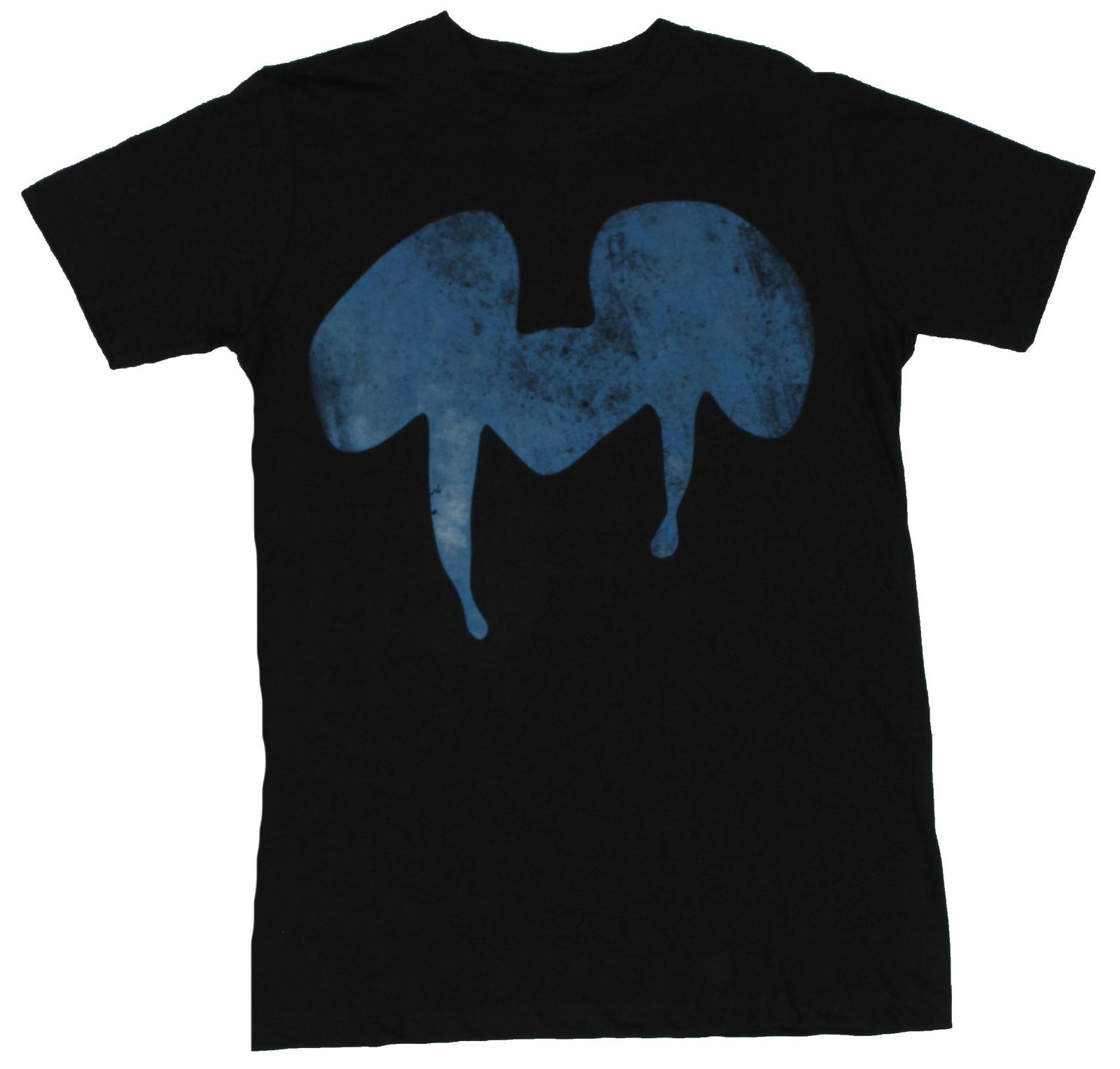 Epic Mickey Adult New T-Shirt - Blue Distressed Dripping Ears Logo Pic XL