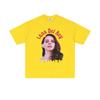 Singer Lana Del Rey Portrait Graphic TShirt Unisex Casual Cotton Loose Short Sleeve TShirt Mens Fashion Vintage Street Style