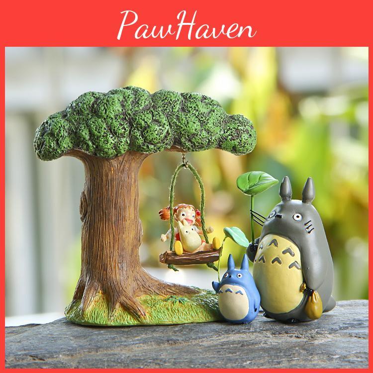My Totoro Neighbor Resin Miniature Leaf Swing Ornament For Gift Decoration And