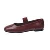 Karree Frauen Ballerinas Schuhe Mode Flachen Gummiband Frühling Herbst Damen Komfort Weiche Sohle Ballerina Schuhe