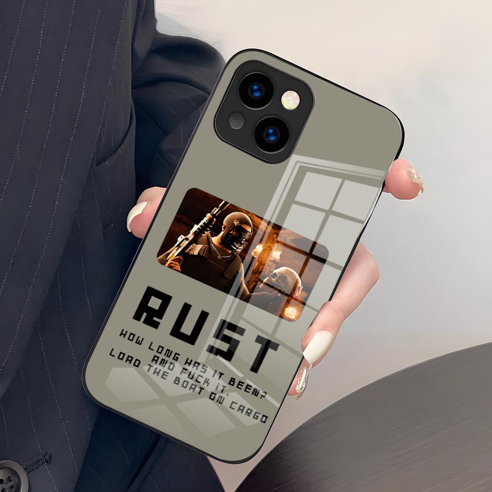 RUST Game Phone Case For IPhone 17 Pro Max 15 Pro 16 14 Plus 12 13 Mini 11 Pro Shockproof Glass Cover