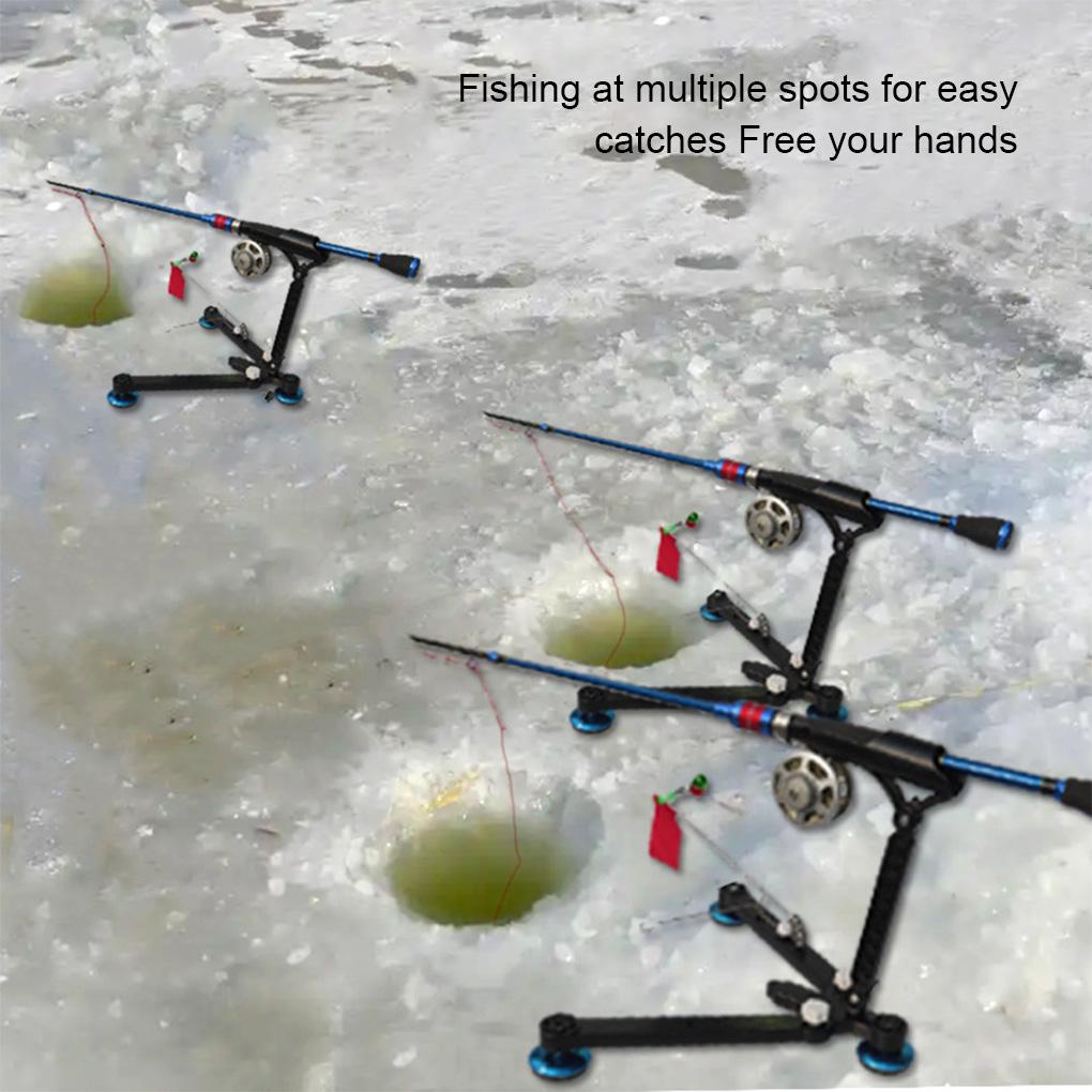 Automatic Alarm Ice Fishing Rod Stand Foldable Tripod High Sensitivity Heavy-Duty Raft Fishing Support Ice Fishing Holder