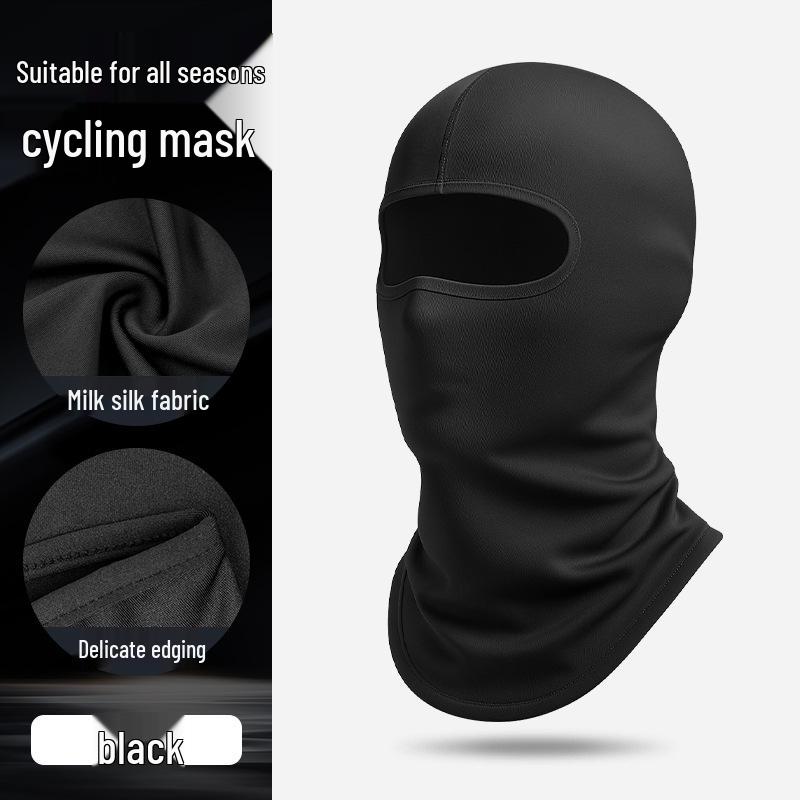 Breathable Summer Motorcycle Riding Balaclava – Adjustable Ice Silk Full Face & Neck Protection