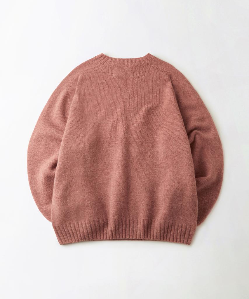 OUTSTANDING Pure Wool Wholegarment Knit_Pink