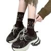 Female Autumn and Winter Warm and Thick New Style All Build National Wind Tube Pile Socks