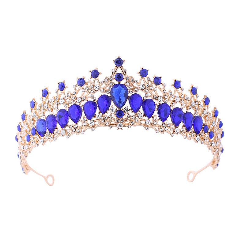 Creative Diamond Tiara Birthday Hair Accessories Wedding Princess Alloy Headband Crown Rhinestone Headband Accessories