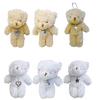 Cartoon Cute Plush Bear Keychain Cute Stuffed Animals Keyring Hanging Ornament