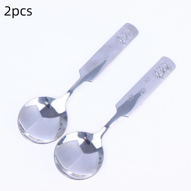 1/2PCS Children's Cartoon Koala Stainless Steel Spoon Watermelon Ice Cream Spoon Tea Spoon Dessert Spoon Tableware Set