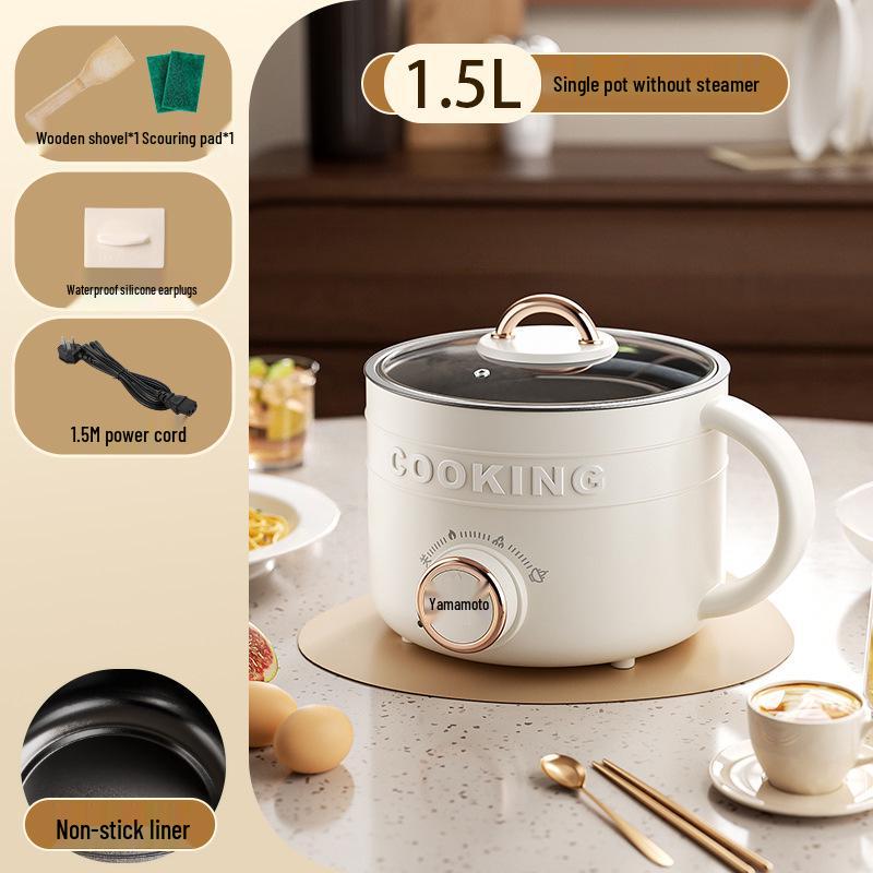 Mini Multi-Function Electric Cooker: Steamer, Fryer, and Stew Pot for Dorm Use