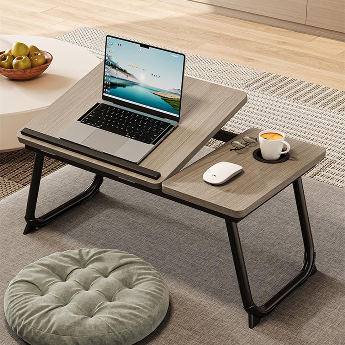 

L THOOH НОВЫЙ Многофункциональный Складной Регулируемый от до Складной Мини-ноутбук Улучшенный Мини-кофе Складной ПК Мини-ПК Складной Улучшает Идеально подходит для Одиночного серый