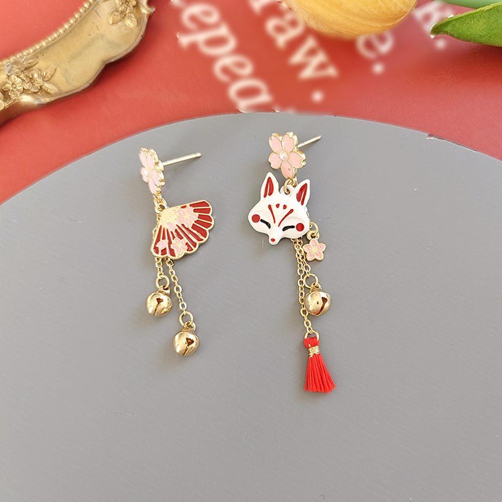Temperament Animal Tassel Pendent Chinese Women Stud Earrings Drop Earrings Korean Dangle Earrings