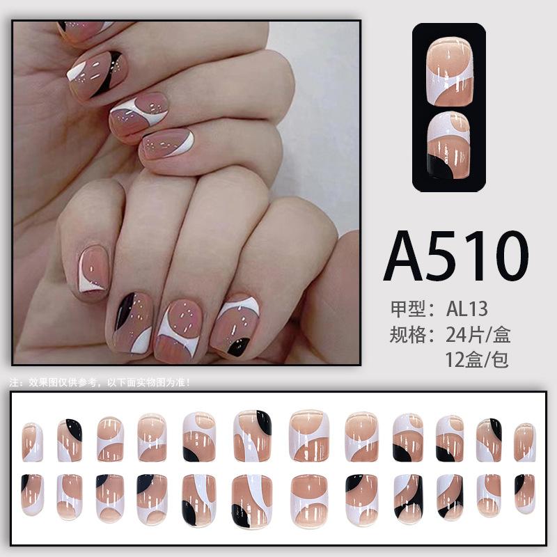 Manicure Sheet, Fake Nails, Finished Product, Simple Lemon Ice Style Manicure, Hair Change, Wearing Nails