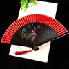 Exquisite Tassel Folding Fan Portable Elegant Handheld Fans  Wedding Party Decor