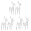 LED Reindeer Set 6 Pcs Blue 240 LEDs Acrylic