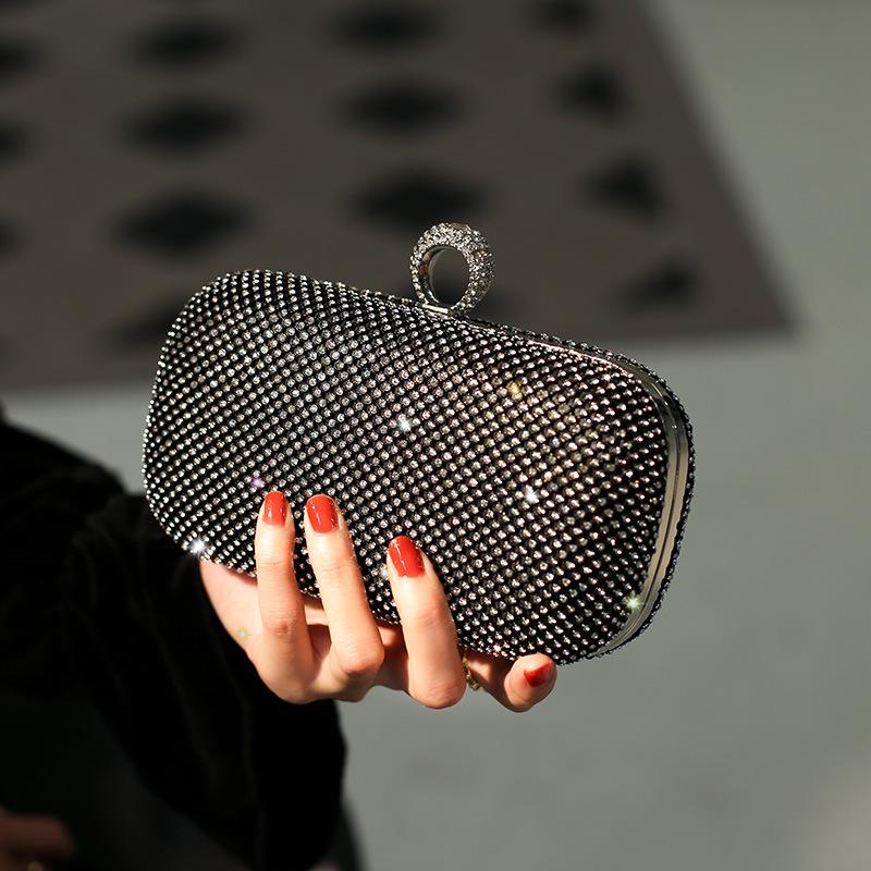 New Diamond-encrusted Dinner Bag, Rhinestone Clutch Bag, Celebrity Dress, Evening Bag, Temperament Women Shine
