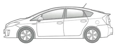 Fujimi Model 1/24 Inch-Up Series No. 284 Toyota Prius (ZVW30) G/Touring Selection ID-284