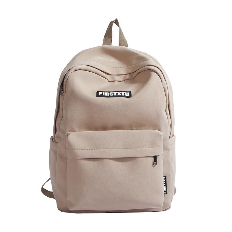 

Школьный рюкзак для девочек, средняя школа, старшая школа, студенток колледжа, однотонный, рюкзак в минималистичном стиле для женщин, новая ниша легкой роскоши хаки