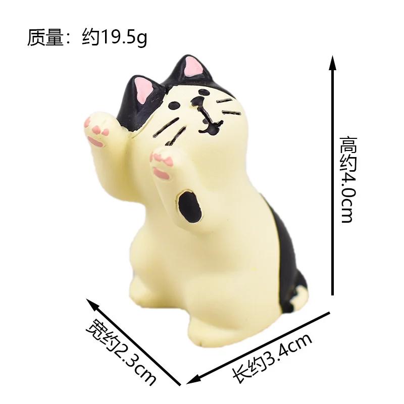 INS ZAKKA Resin Ornaments Autumn Harvest Chestnut Series Persimmon Tree Thief Cat Camera Prop Japanese Mini Home Decoration Gift