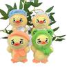 And Fun Cozy Hatwearing Plush Duck Keychain Collectible Doll In Bright Color Variants