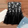 Tube Top with Built In Bra Off the Shoulder Tops Plus Size Strapless Top Corset Tops for Women Summer Style Floral Print