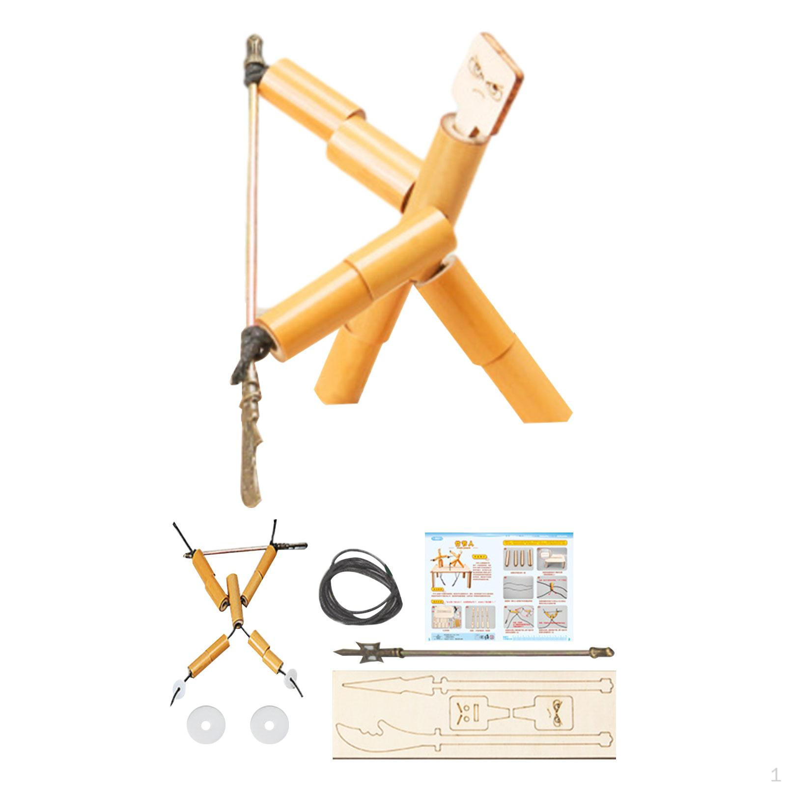 

Bamboo Man Wooden Fencing s Game Fun Party Favor Board Швидкий темп для дітей і дорослих Wood Metal Tool