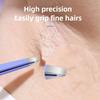 4Pcs/Set Stainless Steel Eyebrow Tweezers Set Oblique Mouth With Storage Bag Beard Tweezers Pointed Tip Hair Removal Tweezers