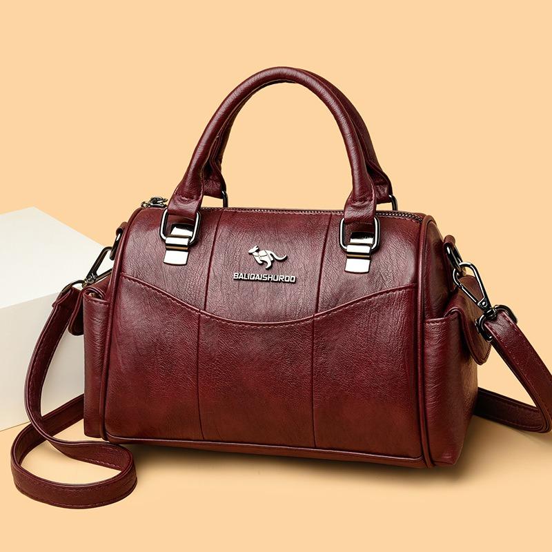 Women's bag new urban retro simple and fashionable large-capacity portable messenger shoulder bag