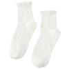 Women's Ruffle Socks,Casual Cotton Bootie Socks Cute Ankle Socks Breathable Sweet Frilly Crew Socks High Ankle Socks