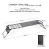 ZISIZ Outdoor Folding Table with Mini Stove Rack