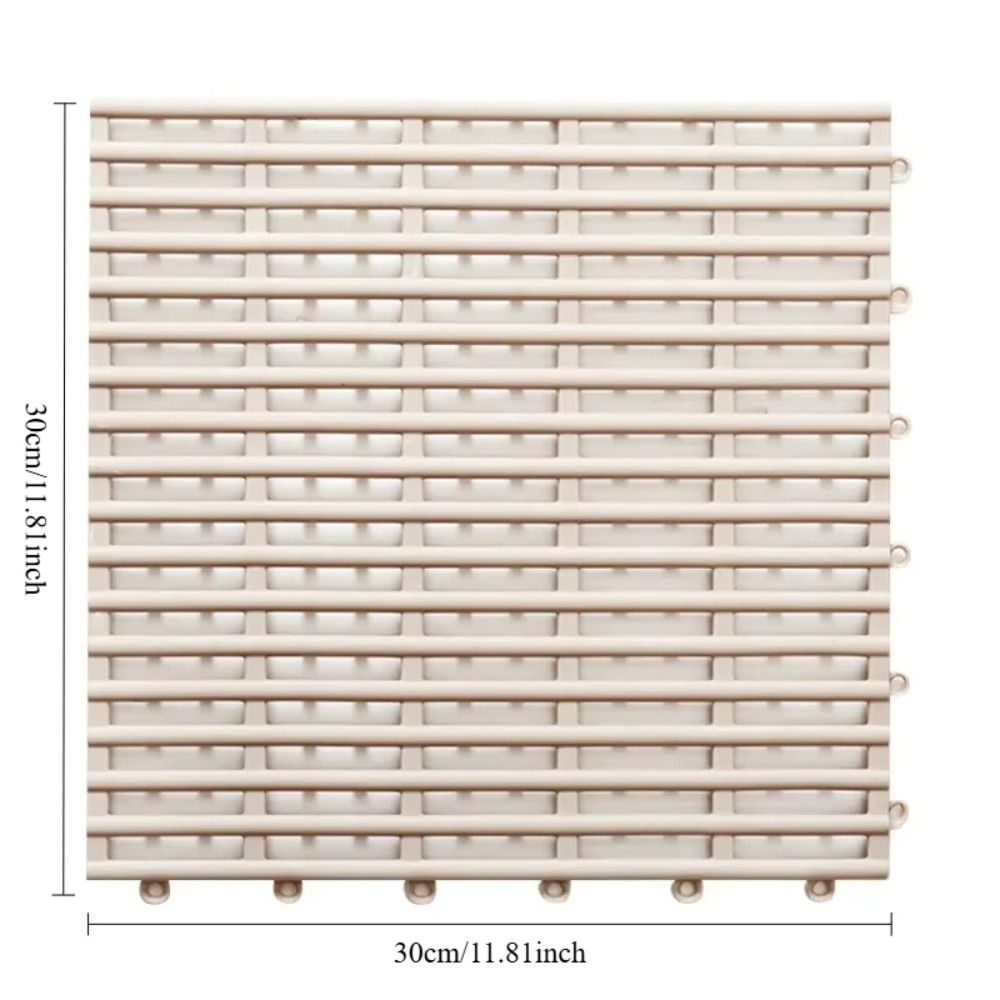 Drainage Non-Slip Mat Interlocking Floor Mat Hollow Splicing Shower Mat  Swimming Pool