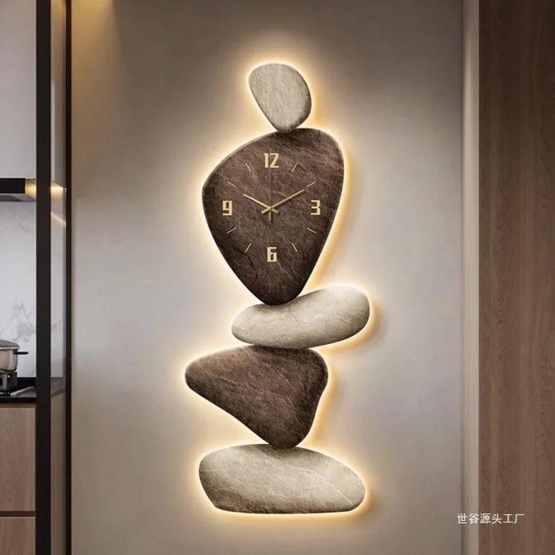 Living Room Wall Clock Decor Light Luxury Unique Wall Clock Large Modern Design Silent Aesthetics Reloj De Pared Wall Decor