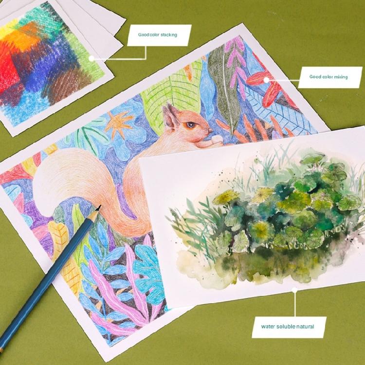 Professional Wooden Drawing Pencils Oil Based Colored Pencils for Kid Adult Coloring Book Doodling Drawing Sketching