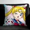 S-Sailor Moonn Anime Cushion Cover Pillowcase Ultra Soft Skin Friendly Fabric Cloud Like Comfort & Concealed Zipper