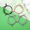 1 Pair Couple Bracelet Heart Magnet Attract Magnetic Decorative All-match Adjustable Jewelry Gift Rubber
