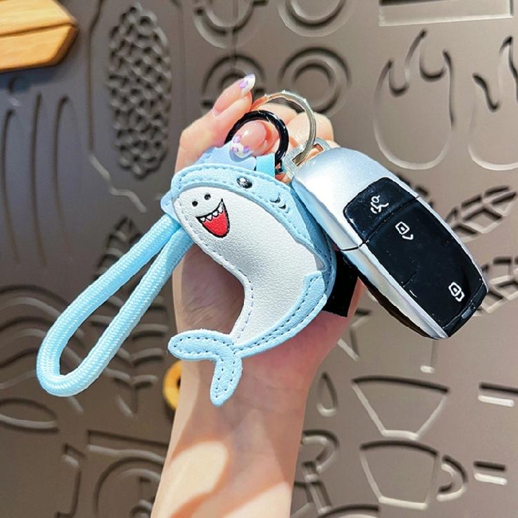 Charming Leather Dolphin Keychain with Whimsical Design Elegant Key Chain Charm for Everyday Use and Special Occasions