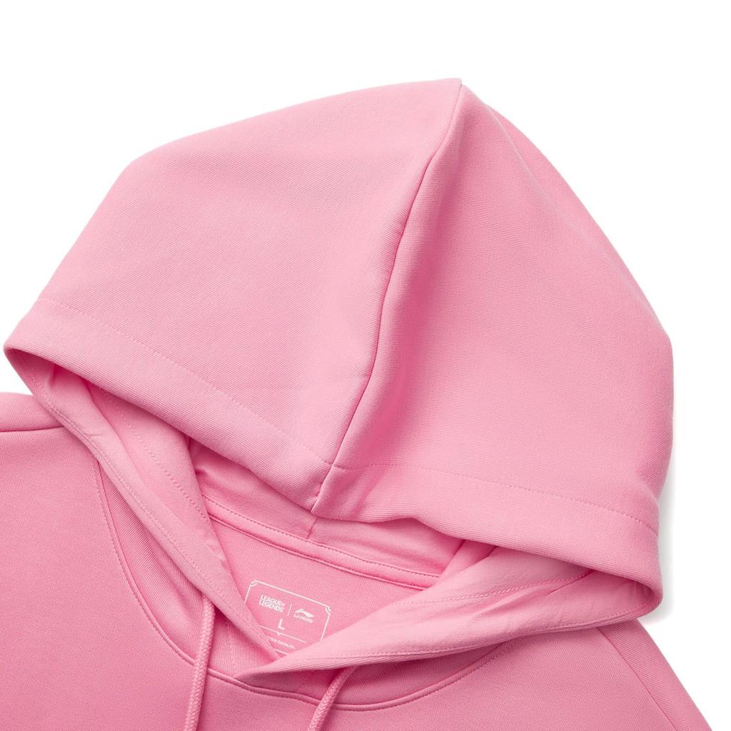 Li Ning X YINGXIONGLIANMENGYOUMI,LIANMINGKUAN Sports Life Collection Sweatshirt Unisex Fairy Cloud Pink AWDV205-7