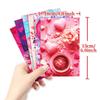 Pink Valentine's Day Theme Grab Mina Decorative Card Pink Love Rose Gift Greeting Card