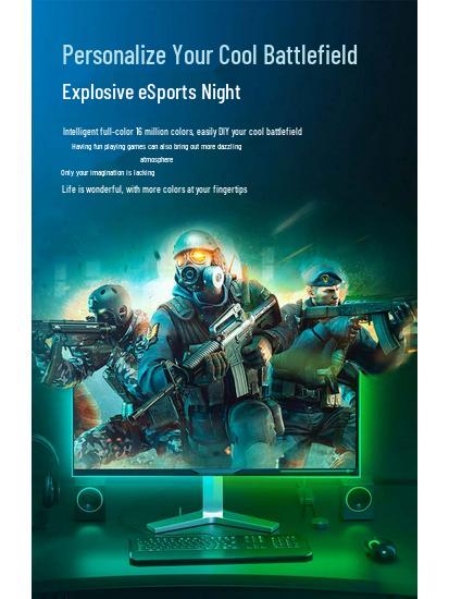 RGB LED Monitor Background Light Strip for Gaming & Room Atmosphere