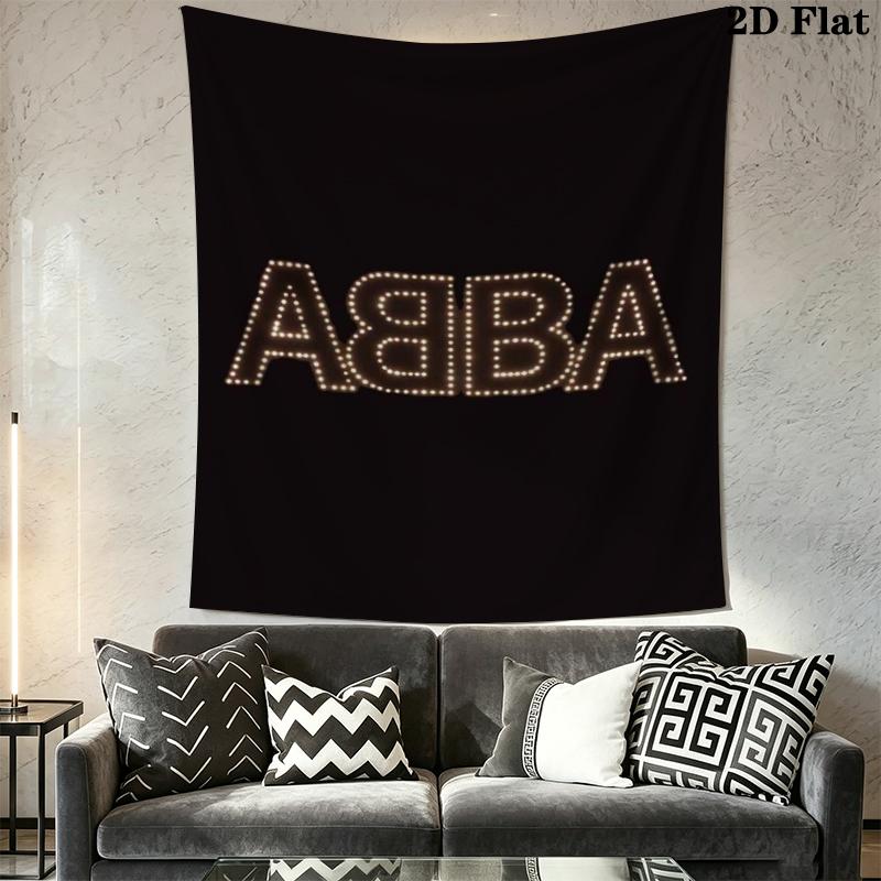 ABBA Wall Tapestry Aesthetic Wall Hanging Printed Fabric Blanket Decorative Tapestries for Bedroom Living Room Home Decor