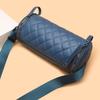 New Diamond Crossbody Shoulder Bag Bucket Bag Large Capacity Crossbody Bag Round Barrel Simple Women's Retro Bag