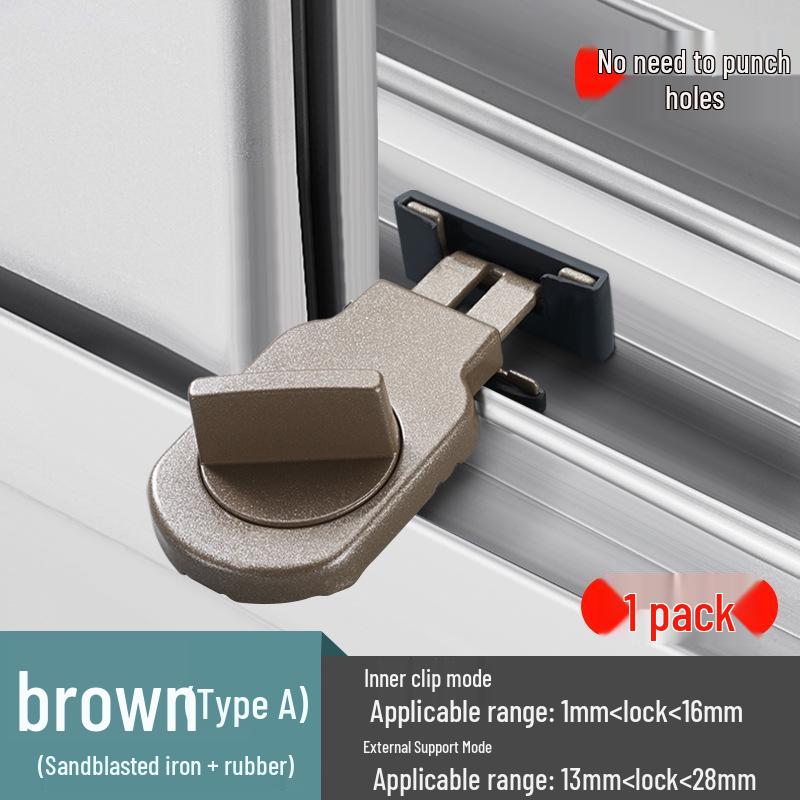 Push-Pull Sliding Window & Door Lock with Child Protection Limiter