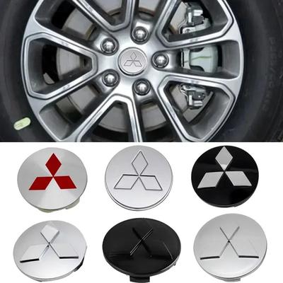 Cyxmtz1 4pcs Car Wheel Center Hub Caps Emblem for Lancer Ralliart Outlander ASX Colt Pajero Eclipse Delica Accessories