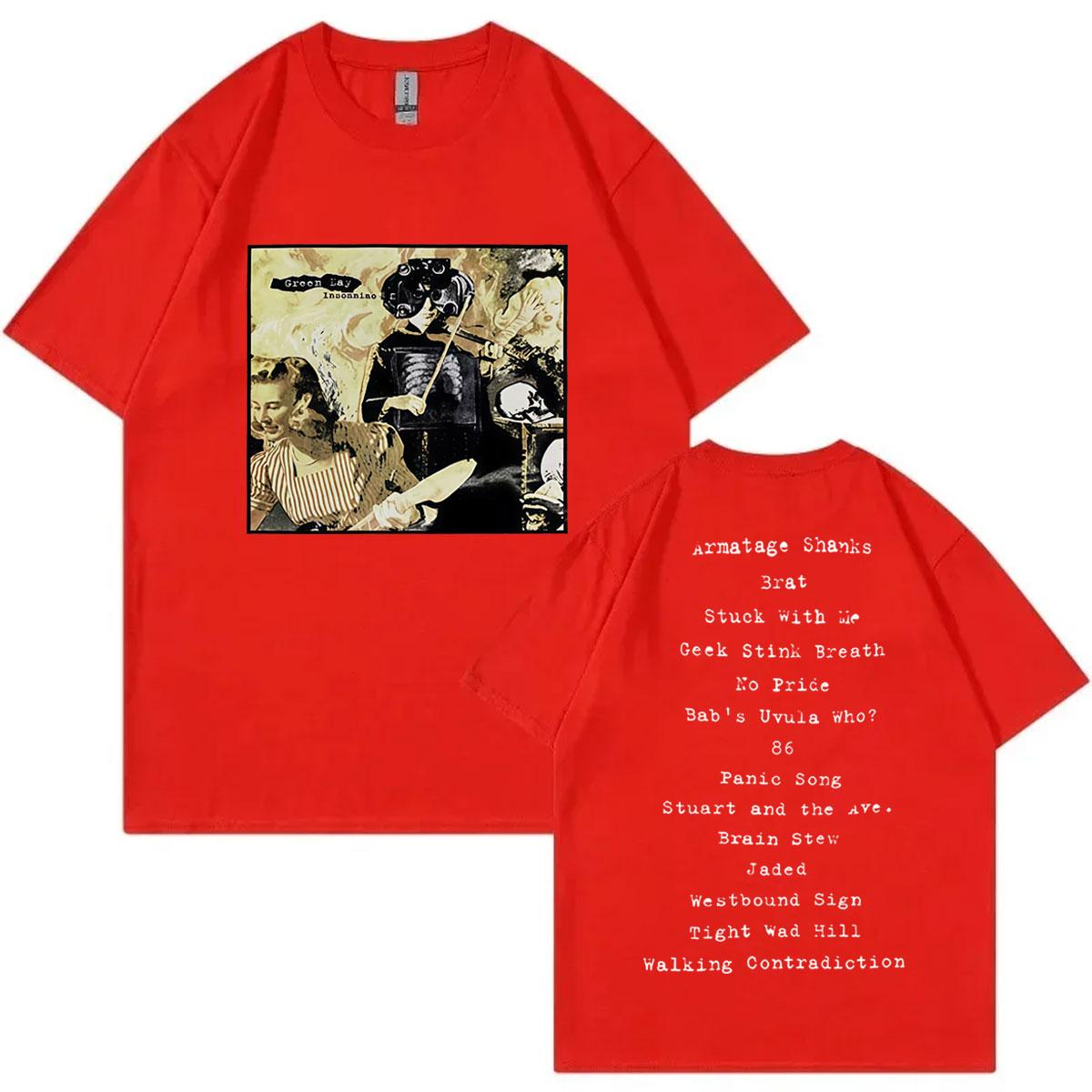 

Green Day Insomniac Album Merch T Shirt 90s Rock Fashion Short Sleeve Tshirt Men Women Clothing High Quality Cotton Tshirts S