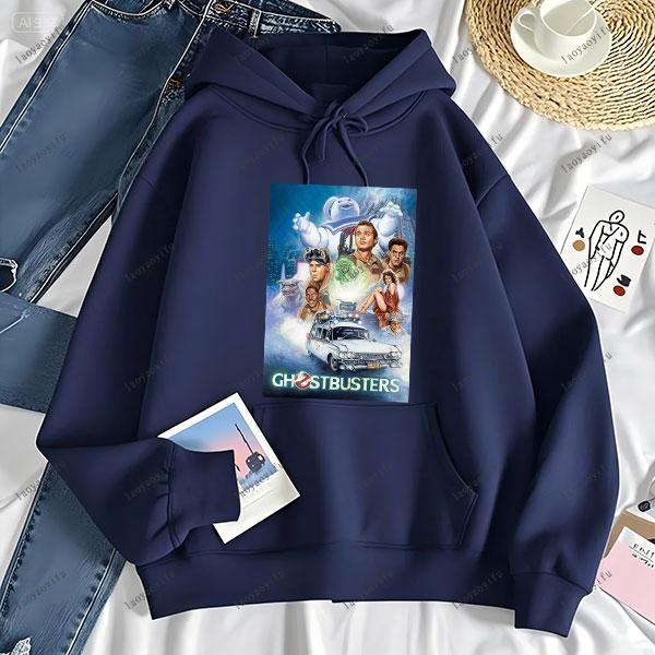 Ghostbusters Fashion Anime Casual Men's Hoodie Women and Men Sweatshirt Drop Shoulder Tracksuit Autumn and Winter Sweatshirt