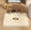 Cross-border Cute Dirt-resistant Non-slip Pet Placemat Cartoon Quick-drying Diatom Mud Bath Mat