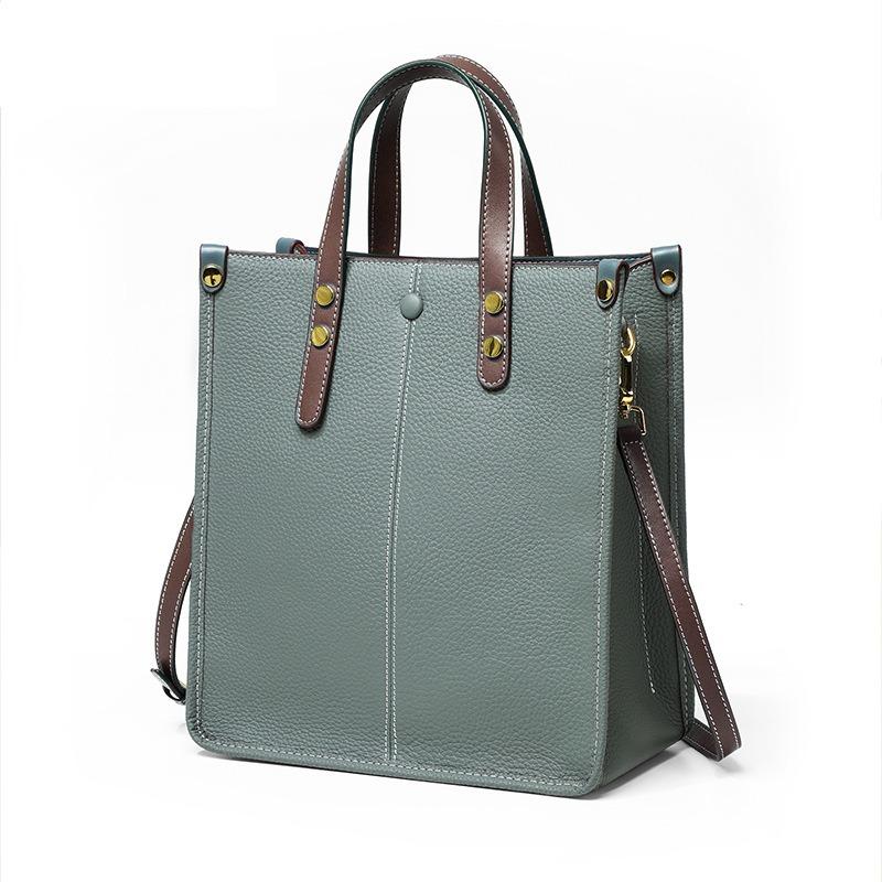Large bag women's commuter tote bag new leather women's bag handbag large capacity shoulder bag